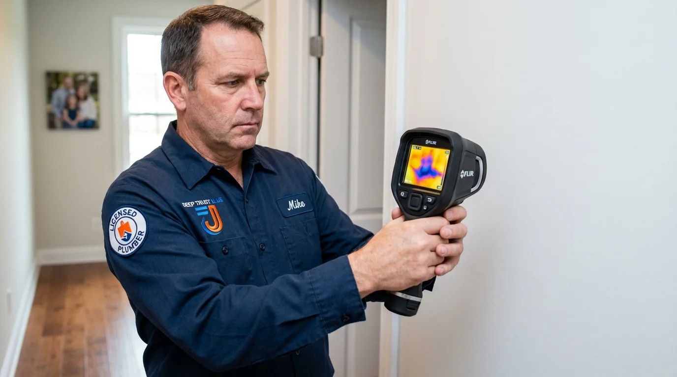 Thermal imaging leak detection by Johns Plumbing LLC in Lake Providence